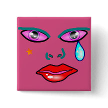 Pop Art Rockstar Button