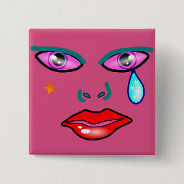 Pop Art Rockstar Button