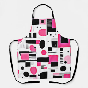 Pop-Art-Rosa-Geometrie-Design Schürze