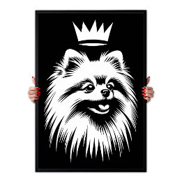 Pop Art Royal Pomeranian Mit Krone Poster