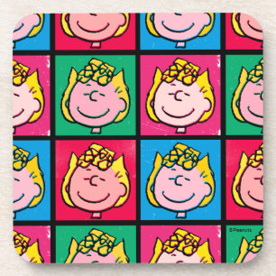 Pop Art Sally Mod für Ihr Muster Getränkeuntersetzer