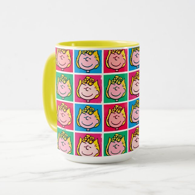 Pop Art Sally | Mod für Ihr Muster Tasse (Vorderseite Links)