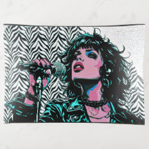 Pop-Art-Sänger Teal Pink Musiker Musikliebhaber