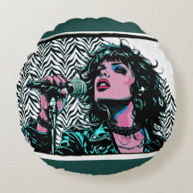 Pop-Art-Sänger Teal Pink Musiker Musikliebhaber