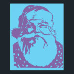Pop Art Santa Lucia Poster<br><div class="desc">Das untere rechte Design aus unserem beliebten 4 Santa Popart Poster Design.</div>