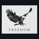 Pop Art Schwarz-weiße Freiheit Adler Landung Künstlicher Leinwanddruck<br><div class="desc">Freedom & Courage Motivierend Adlerbilder - Furchtlose Adler - Bald-Amerikanische Adlerbilder - Furchtsame Patriotische Adlerköpfe,  Adlerfliegen,  Adlerlandungen</div>