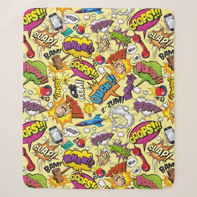 Pop Art Sherpadecke (Vorderseite)