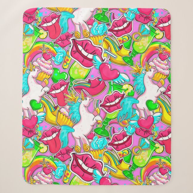 Pop Art Sherpadecke (Vorderseite)