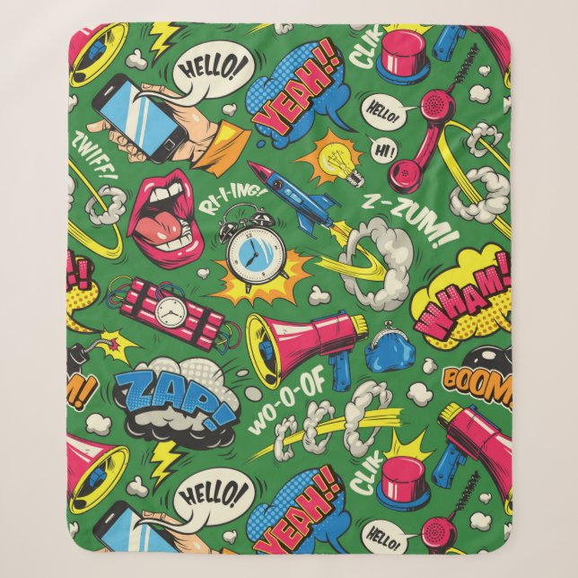 Pop Art Sherpadecke (Vorderseite)