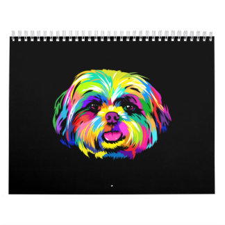 Pop Art Shih Tzu Dog Liebhaber Kalender