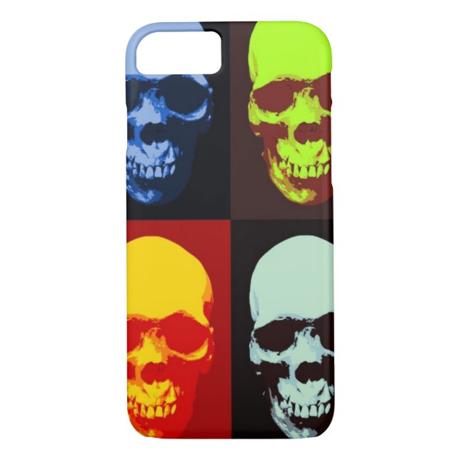 Pop Art Skull iPhone 7 Fall Case-Mate iPhone Hülle (Rückseite)