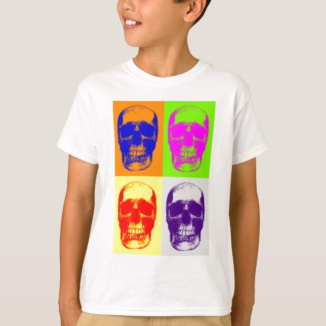 Pop Art Skull T-Shirt (Vorderseite)
