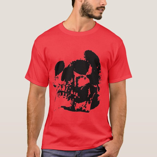 Pop Art Skull T-shirt homme sans manches (Devant)