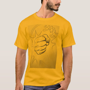Pop Art Smash Punch Stift Sketch T - Shirt