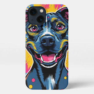 Pop Art Smile - Der Power eines glücklichen Hundes iPhone Hülle