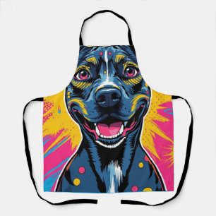 Pop Art Smile - Der Power eines glücklichen Hundes Schürze