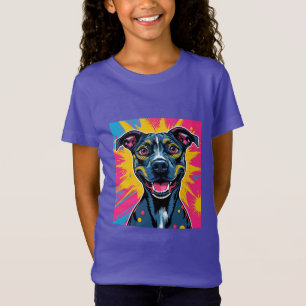 Pop Art Smile - Der Power eines glücklichen Hundes T-Shirt