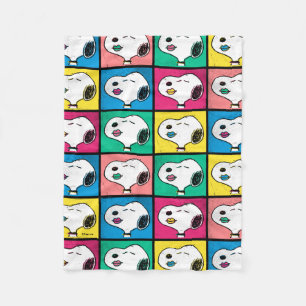 Pop Art Snoopy Mod für Ihr Muster Fleecedecke
