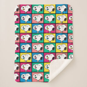 Pop Art Snoopy Mod für Ihr Muster Sherpadecke