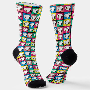 Pop Art Snoopy Mod für Ihr Muster Socken