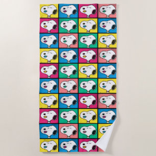 Pop Art Snoopy Mod für Ihr Muster Strandtuch