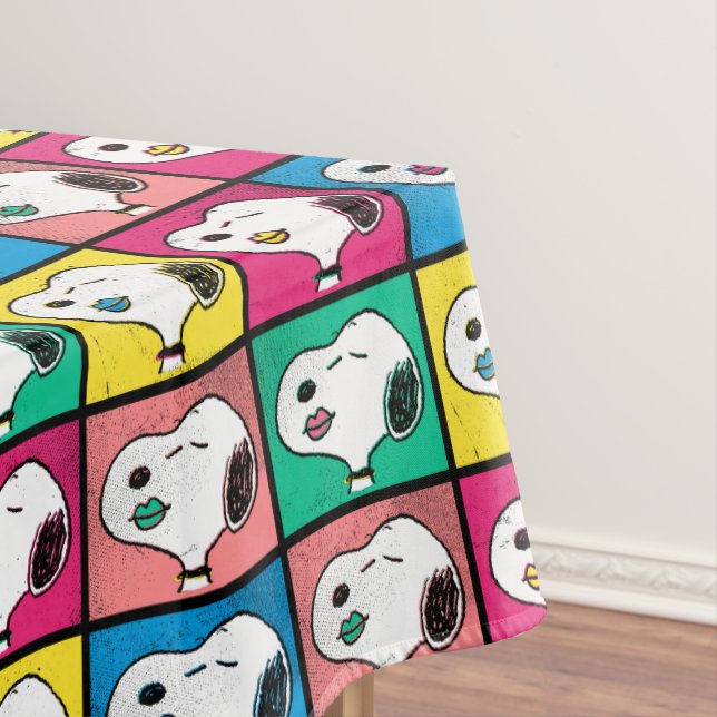 Pop Art Snoopy | Mod für Ihr Muster Tischdecke (Beispiel)