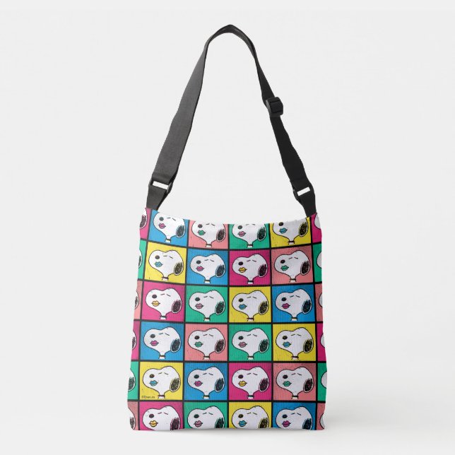 Pop Art Snoopy | Mod für Ihr Muster Tragetaschen Mit Langen Trägern (Vorderseite)