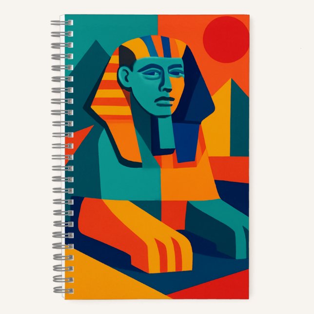 Pop Art Sphinx Hardcover Notebook Notizbuch (Vorderseite)