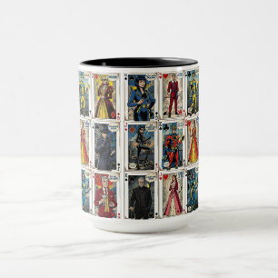 Pop-Art-Spielkarten – Kompletter Satz von Bildkart Tasse