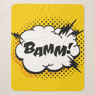 Pop-Art-Sprechblase zeichnend mit Text. Cartoon Sherpadecke