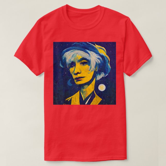 Pop Art Starry Night Andy  T-Shirt (Design vorne)