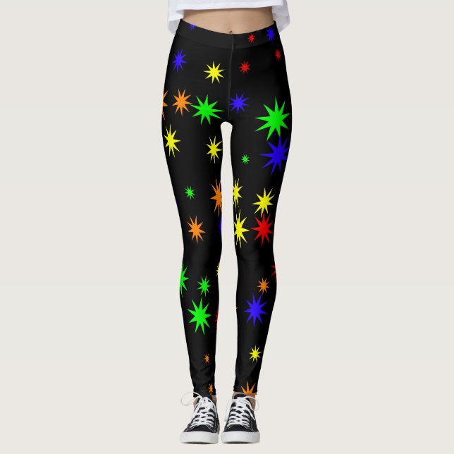 Pop Art Stars Leggings (Vorderseite)