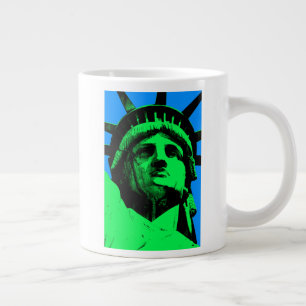 Pop Art Statue of Liberty Jumbo-Tasse