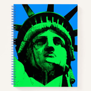 Pop Art Statue of Liberty Notizbuch
