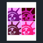 Pop Art Statue of Liberty Poster<br><div class="desc">Pop Art New York City Monument Artworks - Unabhängige USA Gebäude mit nationalen Symbolen</div>