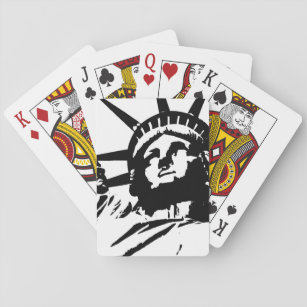 Pop Art Statue of Liberty Spielkarten