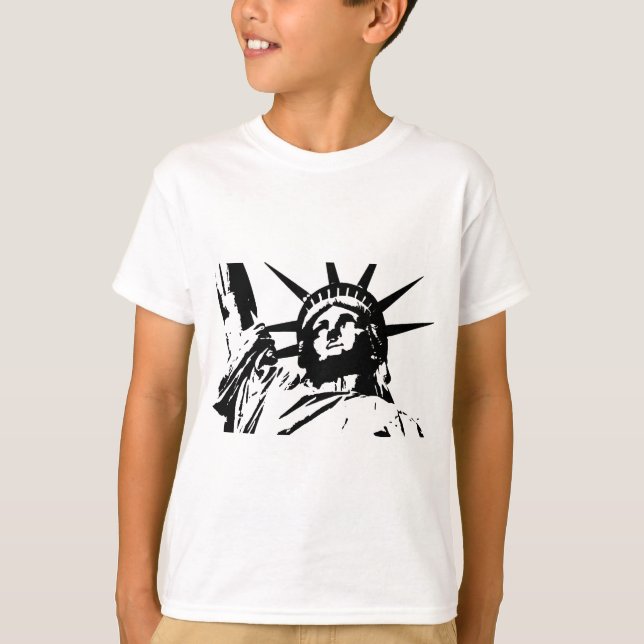 Pop Art Statue of Liberty T-Shirt (Vorderseite)