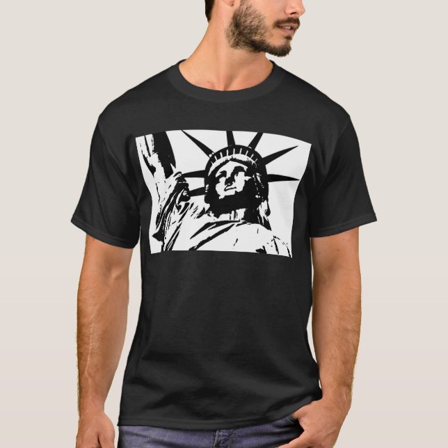 Pop Art Statue of Liberty T-Shirt (Vorderseite)