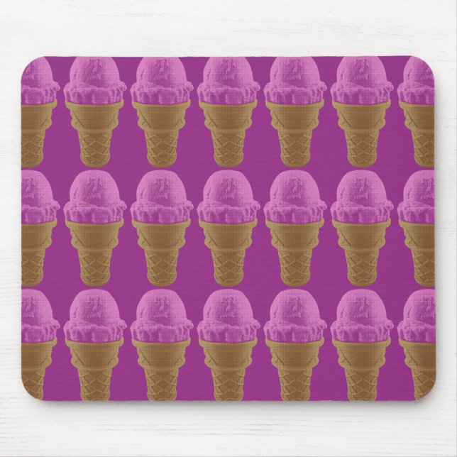 Pop Art Strawberge Ice Mousepad (Vorne)