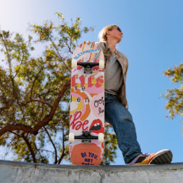 Pop Art Street mit Namen Skateboard
