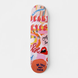 Pop Art Street mit Namen Skateboard