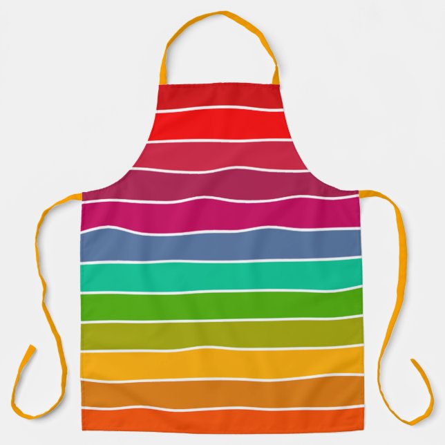 Pop Art Stripes Schürze (Vorderseite)