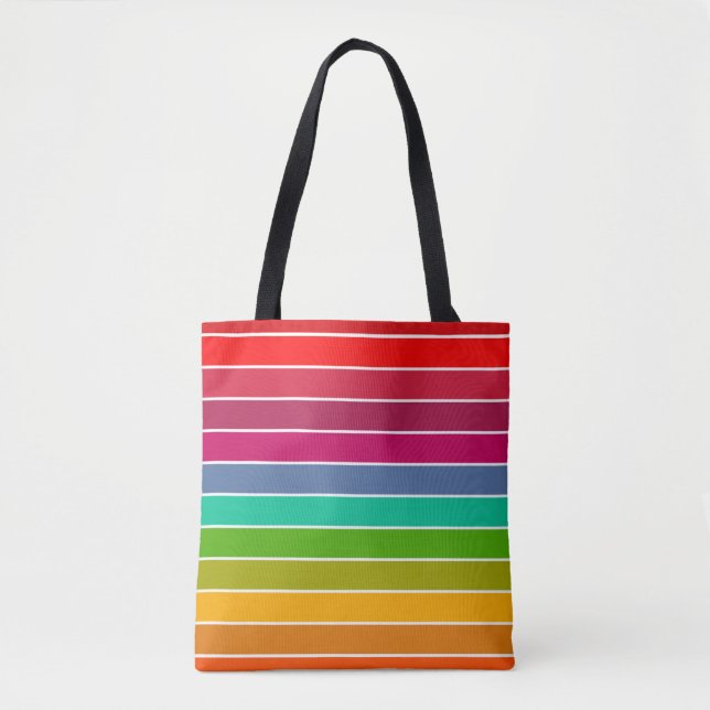 Pop Art Stripes Tasche (Vorderseite)