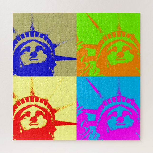 Pop Art Style Statue of Liberty (Vertikal)