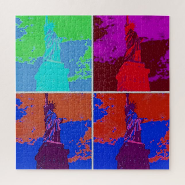 Pop Art Style Statue of Liberty (Vertikal)