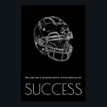 Pop Art Success Motivierend Football Trendy Poster<br><div class="desc">Sport Thema Digital bearbeitete Kunst - Fußball Poster Print - Digital Comic Style Artwork - Uni Pop Kunst - Computer Images - Die einzige Möglichkeit,  großartige Arbeit zu tun ist,  das,  was Sie tun,  Liebe.</div>