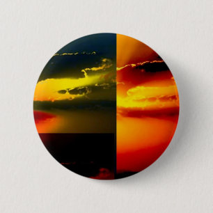 Pop Art Sunset Button