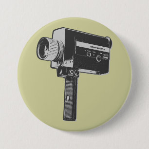 Pop Art Super 8 Filmkamera Button