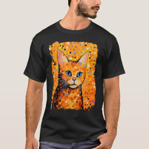 Pop-Art Süße Orange Ingwer Katze T-Shirt