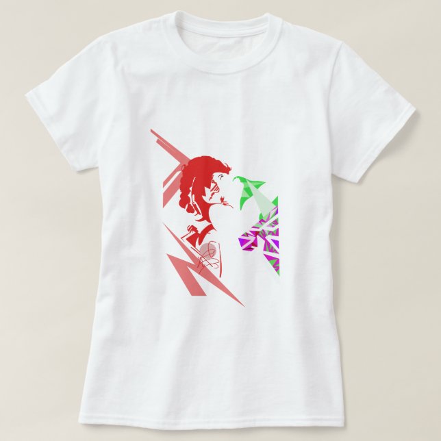 Pop Art T - Shirt: Retro Style T-Shirt (Design vorne)